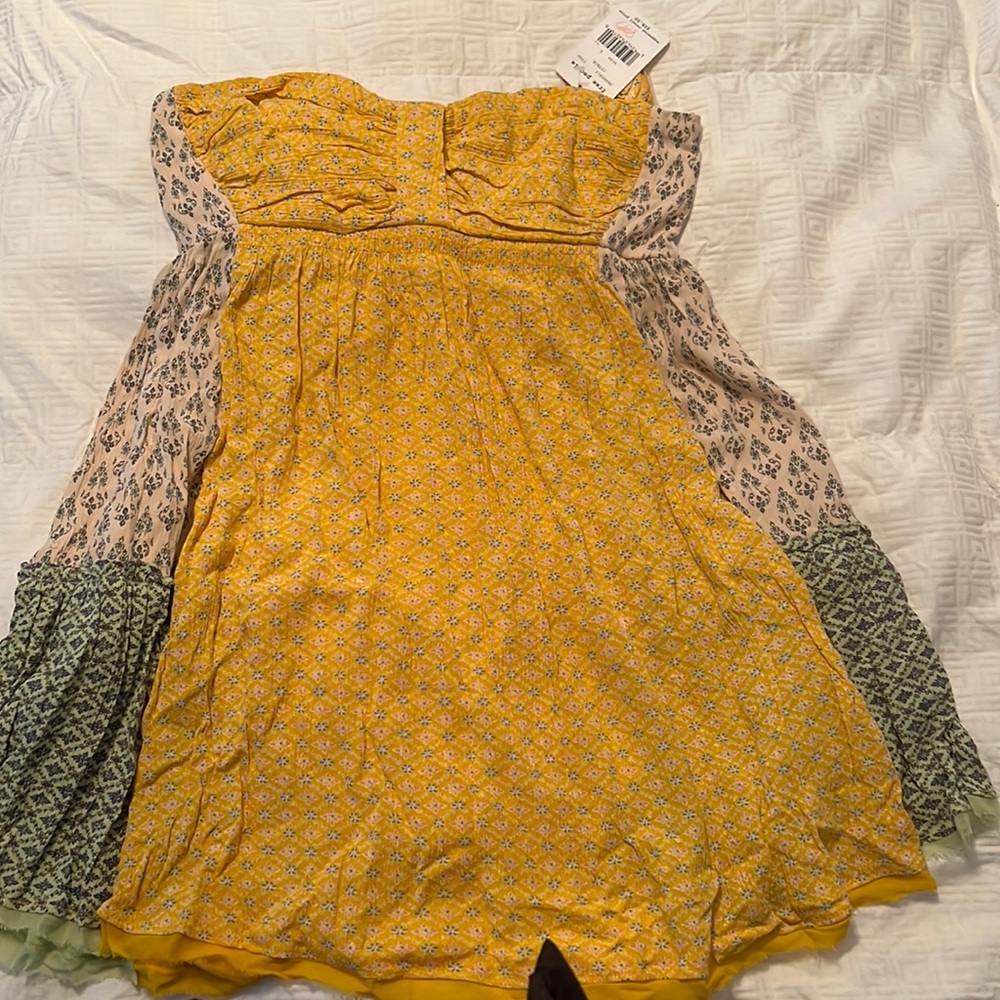 Free People strapless shirt